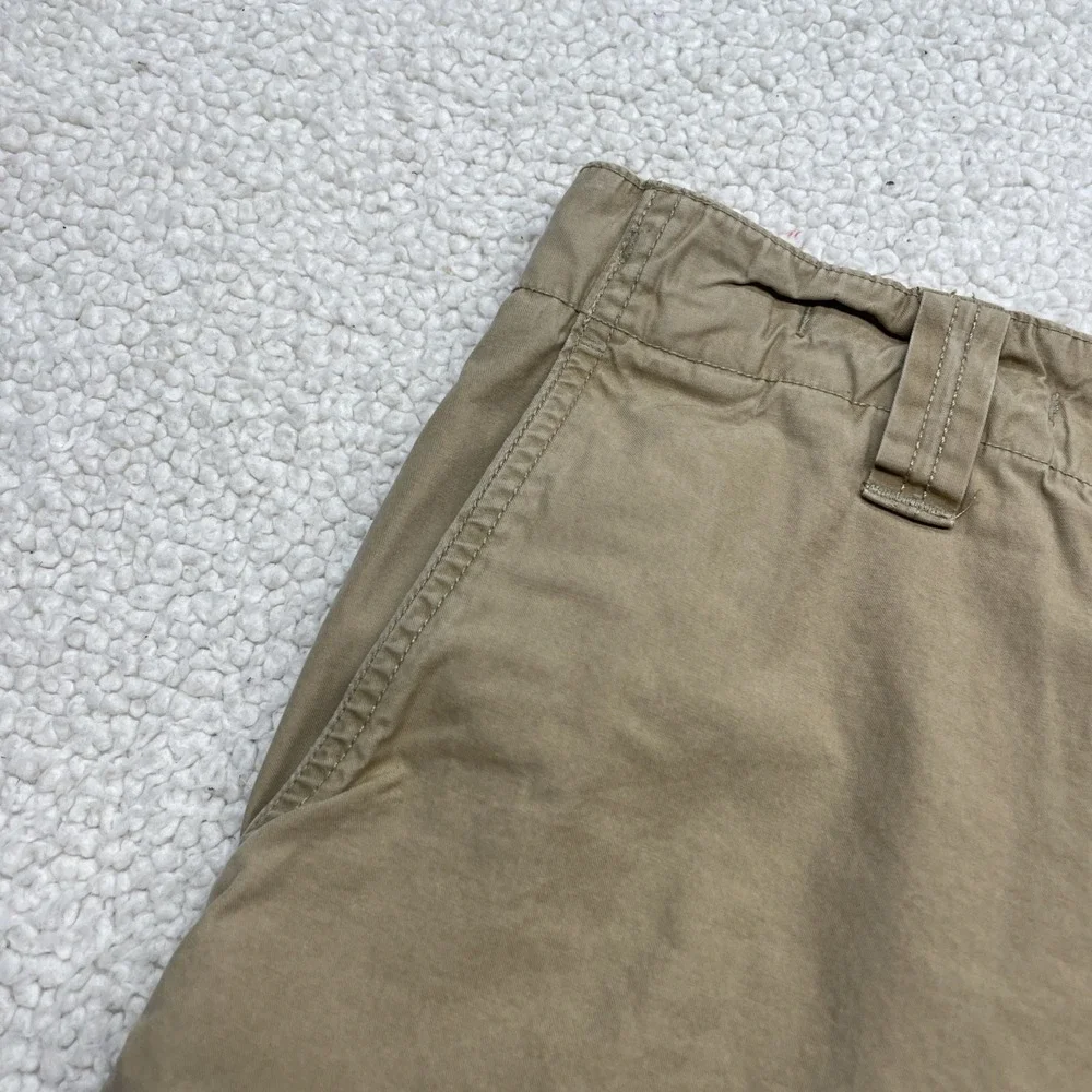 Unbranded Cargo Shorts Mens 36 Tan Khaki Cotton Multi Pocket Casual Outdoor